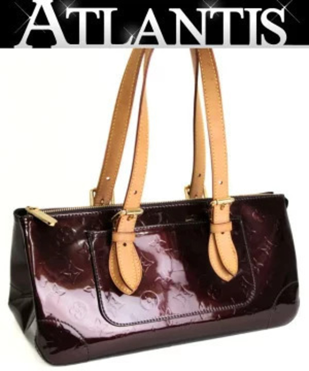 Louis Vuitton Rosewood Avenue Handbag Vernis Amarante Purple